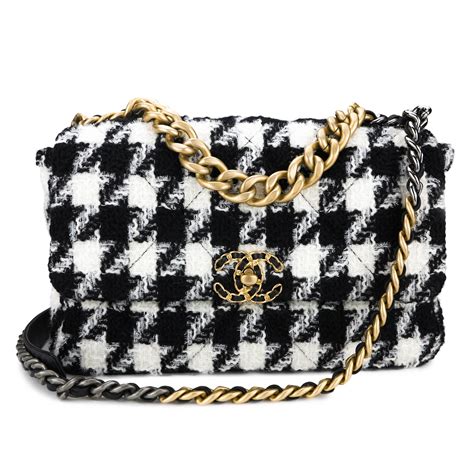 chanel black and white handbags.